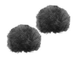 Rycote 065501 Bonnette Fourrure pour Micro cravate, noir (pack de 2)
