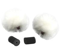 Rycote 065503 Lot de 2 pare-vent pour Lavalier Blanc