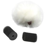 Rycote 065557 Ristretto Fourrure Anti-vent pour Mousse Micro cravate, blanc (pack de 2)
