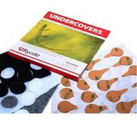 Rycote 065104 Undercovers Fixations Micro pastilles Autocollantes et en tissu noir (pack de 100+100)