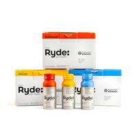 Ryde: Lot découverte | Energize, Focus & Relax Shots | Thé vert, caféine, taurine, ginseng, vitamines B, L-théanine, mélisse, camomille | 0 calorie, 0 sucre | Lot varié - Essayez-les tous (lot de 24)