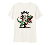 Ryder Dabbing Astronaute sur Un Dessin animé Dinosaure T-Shirt Haut de Gamme