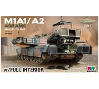 Ryefield Model Maquette M1A1/A2 Abrams RM-5007 1/35 avec intérieur complet 2 en 1 Neuf