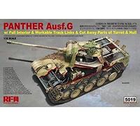 RYE FIELD MODEL RM5019 Reyfield Modèle RM-5019 WWII German Panther AUSF.G SD.KFz.171 avec intérieur Complet Multicolore