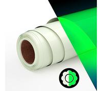 Ryebme Flex Thermocollant pour Tissu, Puff 3d Vinyl Thermocollant 10" x 6FT HTV Rouleau, Transfert Textile Thermocollant Vinyle pour DIY T-Shirts, Facile à Couper (Lumineux Vert)