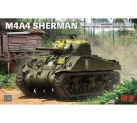 Ryefield Model RM-5119 - 1:3 5 M4A4 Sherman Avec Réalisable Tracks & Métal Baril