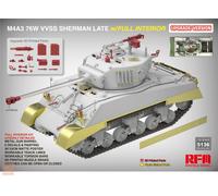 Ryefield Model RM-5136 - 1:3 5 M4A3 76W Vvss Sherman Guides Améliorer Full
