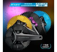 RYET Aero plateau de vélo de route 50-34T 52-36T Compatible avec Shimano 12 vitesses Dura-Ace R9200 Ultegra R8100 105 R7100 2x groupes Noir 52-36T