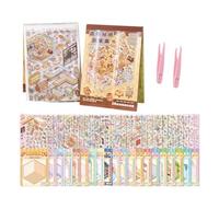 Ryfpdml Lot de 20 autocollants 3D pour maison - Non toxiques et sûrs - Scène miniature 3D - Cadeau pour tous (G)