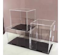 Rygcrud 1pcs Grande Boîte en Acrylique Transparent Vitrine pour Objets De Collection Comptoir Assembler Support D'organisation pour Figurines d'action Et Jouets, Uniquement pour Vitrines(70x40x30 cm)