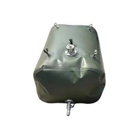 Rygcrud 500/1000/2000/3000 L Réservoir Portable d'urgence pour Eau/Essence, en TPU De 1,1 Mm, Pliable, avec Valves Métalliques, pour Les Cales De Bateaux, l'agriculture, Le Camping(1x0.6x0.3m)