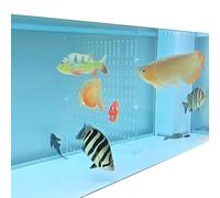 Rygcrud Épaisseur : 5 Mm Séparateurs D'aquarium en Acrylique, Séparateur D'aquarium Transparent avec Ventouses, Accessoires De Décoration pour Séparer Les Poissons(38x70cm)
