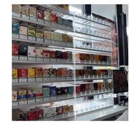 Rygcrud Porte-Cigarettes Présentoir pour Magasin De Détail, Étagères À Poussoir Automatique pour Magasins De Proximité, 2/3/4/5/6/7 Étagères - Supermarchés(44.5x29x64.2 cm)