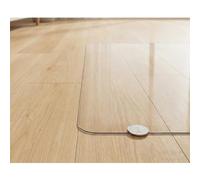 Rygcrud Protecteur De Sol en Vinyle Transparent - Tapis De Sol Ultra-résistant pour Parquets - Tapis De Passage en PVC Transparent - Facile À Nettoyer(61x244cm)