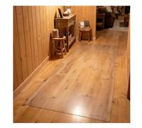 Rygcrud Protecteur Transparent pour Parquet, Largeur 6/8/10/12/20 Pieds Tapis De Sol pour Salon, Tapis en Plastique pour Les Zones À Fort Passage, Faciles À Nettoyer(100x100cm)