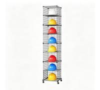 Rygcrud Supports pour Casques Chantier pour Le Rangement Tous Types Casques | Empilables Organisateur Étagère De Présentation Sur Roulettes Pour Chantiers, Garages, Ateliers Ou Sites De Travail