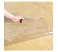 Rygcrud Transparent Tapis De Protection pour Moquette Salon Tapis De Sol Vinyle Transparent, Chambre/Balcon Tapis De Protection pour Bureau, Bureau D'étude, Parquet(122x214cm)