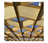 Rygcrud Voiles D'ombrage Tissées pour Pergola, Auvents De Toit, Toiles Extérieures À Bandes avec Œillets, Protection UV pour Terrasse De Jardin(0.4x10m(15.8" x32.8'))