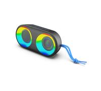 RYGHT - TOOGO M - R481313 - Enceinte Outdoor sans Fil avec LED RDB - 7H d’autonomie, 9 Modes RGB, Micro intégré et Assistant Vocal - Résistant à l’Eau IPX6, Double appairage - Noir