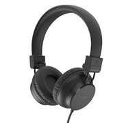 RYGHT - R484307 - NIMA - Casque filaire - Son stéréo clair et profond - Pliable et léger, microphone intégré, oreillettes rembourrés - Câble de 1,2 mètres - Noir