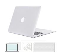 RYGOU Macbook Air 13 Crystal Case avec Clear Keyboard Cover Protecteur d'écran et Anti-poussière pour 13,3 Pouces Macbook Air Modèle: A1466 / A1369