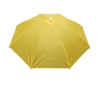 RYGRZJ Chapeau parapluie pliable pour pêche et camping, jaune
