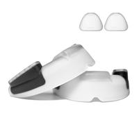 RYHHH Lot de 2 Sport Protège-Dents | Protège-Dents pour Adultes | pour une Respiration Idéale et Facile à Ajuster | pour le Hockey | le Rugby | la MMA | la Boxe et Sports de Contact | Noir-Blanc