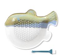 RYHHH Râpe à Gingembre Céramique, Râpe En Céramique, Utilisé Pour Moudre Le Fromage, l'Ail, Le Gingembre Et d'Autres Aliments, Le Processus De Transformation Unique Au Four Rend Chacun Unique.