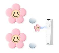 RYHHH Support De Télécommande Magnétique,Autocollants Muraux pour Télécommande, pour Une Organisation sans Effort De La Maison, du Bureau Et des Fournitures Scolaires(2 Pièces, Forme de Fleur Rose)