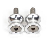 RYHJNRTH Vis De Support De Curseur De Bobines De Bras Oscillant De Moto 10 Mm pour Kawasaki pour Ninja ZX6R ZX7R ZX9R ZX10R ZX12R ZX14R Z1000 Z750 Bobine à Bascule(Argent)