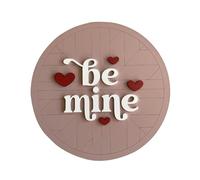 RYI159 Décoration de porte d'entrée Happy Valentines Day à suspendre Couronne de bienvenue pour maison de ferme, décoration de vacances 30,5 x 30,5 cm (rouge, taille unique)