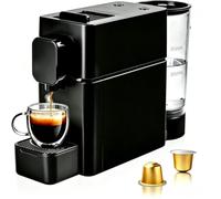 RYing Machine à Café Capsules Pro19 Bars, Espresso,Compacte, Noir | 1400W chauffe rapide, pré-infusion, arôme intense. Temp. réglable, Compat. c/ capsules Originales pour Bureau & Boutique.