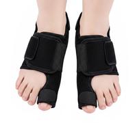 Rylae Orthèse Hallux Valgus 2 Pièces, Unisexe, avec Crochets Auto-Agrippants Réglables et Bandes en Aluminium Intégrées, Adaptée pour Soulager la Douleur de l'Hallux Valgus et Les Entorses du Pied