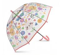 Rylae Parapluie à bulles transparent pour enfants Poignée courbée Dôme transparent Léger et mignon Nervures à 8 Fibres, Parapluie de sécurité pour enfants Kids Clear Umbrella