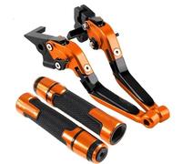 RYLFEQER Levier Frein Moto pour Hornet pour CBR600RR pour CBR 600RR pour CBR 600 RR 2003-2006 Leviers d'embrayage Frein Boutons Guidon Poignées Poignées(Orange-A)