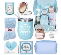 RYLIFEOGI Cadeau idéal pour toutes les occasions pour femme, coffret cadeau d'anniversaire comprenant une trousse de maquillage, un bracelet et un miroir, des cadeaux élégants pour maman, épouse