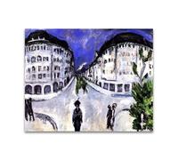 RYLJCZ Ludwig Kirchner (City Park) Reproductions d'œuvres d'art célèbres - Impressions sur toile abstraites - Tableaux décoratifs pour le salon(60x80cm(23.7x31.5in/sans cadre)