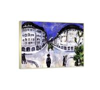 RYLJCZ Ludwig Kirchner (City Park) Reproductions d'œuvres d'art célèbres - Impressions sur toile abstraites - Tableaux décoratifs pour le salon(70x90cm(27.6x35.4in)/Cadres à champagne)