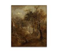 RYLJCZ Peinture murale célèbre- (Autumn Landscape) by Thomas Gainsborough- Reproductions sur toile- Tableaux pour la décoration du salon(50x65cm(19.7x25.6in)/Sans cadre)