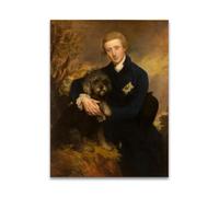 RYLJCZ Peinture murale célèbre- (Portrait of Henry) by Thomas Gainsborough- Reproductions sur toile- Tableaux pour la décoration du salon(60x80cm(23.7x31.5in/Sans cadre)