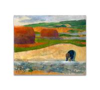 RYLJCZ Reproduction de peintures à l'huile de Paul Sérusier- Bretons on the Moor- Paysage vintage- Toile murale pour la maison et le bureau 60x70cm(23.7x27.5in) Sans cadre