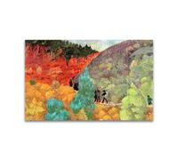 RYLJCZ Reproduction de peintures à l'huile de Paul Sérusier- Bretons on the Moor- Paysage vintage- Toile murale pour la maison et le bureau 70x112cm(27.6x44.0in) Sans cadre