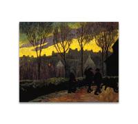 RYLJCZ Reproduction de peintures à l'huile de Paul Sérusier- Evening- Paysage vintage- Toile murale pour la maison et le bureau 55x72cm(21.6x28.3in) Sans cadre