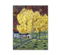 RYLJCZ Reproduction de peintures à l'huile de Paul Sérusier- Le moulin- Paysage vintage- Toile murale pour la maison et le bureau 30x40cm(11.8x15.7in) Sans cadre