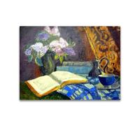 RYLJCZ Reproduction de peintures à l'huile de Paul Sérusier- Livres et lilas- Paysage vintage- Toile murale pour la maison et le bureau 50x70cm(19.7x27.5in) Sans cadre