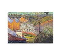 RYLJCZ Reproduction de peintures à l'huile de Paul Sérusier- Pommiers en fleurs- Paysage vintage- Toile murale pour la maison et le bureau 40x60cm(15.8x23.7in) Sans cadre