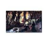 RYLJCZ Reproduction de peintures à l'huile de Paul Sérusier- Vision prés du torrent- Paysage vintage- Toile murale pour la maison et le bureau 60x96cm(23.7x37.7in Sans cadre