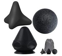 RYMALL Kit de massage avec ventouse et sac pour douleurs musculaires et tensions, pour l'ostéopressource, pour l'auto-massage (noir)