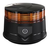 Ryme Automotive Mini rotatif LED ambre avec batterie rechargeable Lithium - Autonome R65 TA1-7 Fonctions · Urgence Avertissement Signalisation · Base magnétique Connexion de charge au briquet