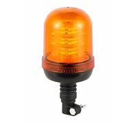 Ryme Automotive Rotatif LED Ambre homologué R65 - Monster - Flexible - 4 fonctions Flash Rotation Flash - Base Connexion DIN universelle pour tracteurs, grues, transport spécial signalisation